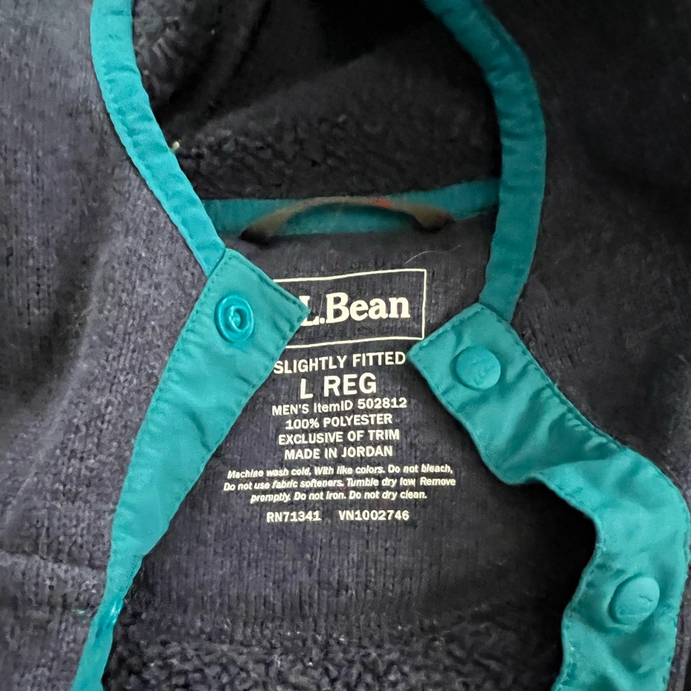 LL Bean warm fleece Hooded Sweatshirt